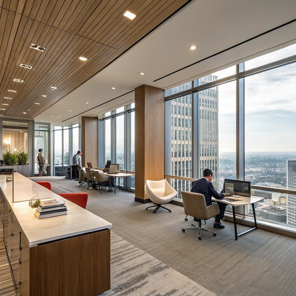 Corporate office space with modern design